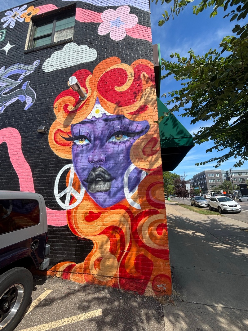 mural in  by artist Zeye One.