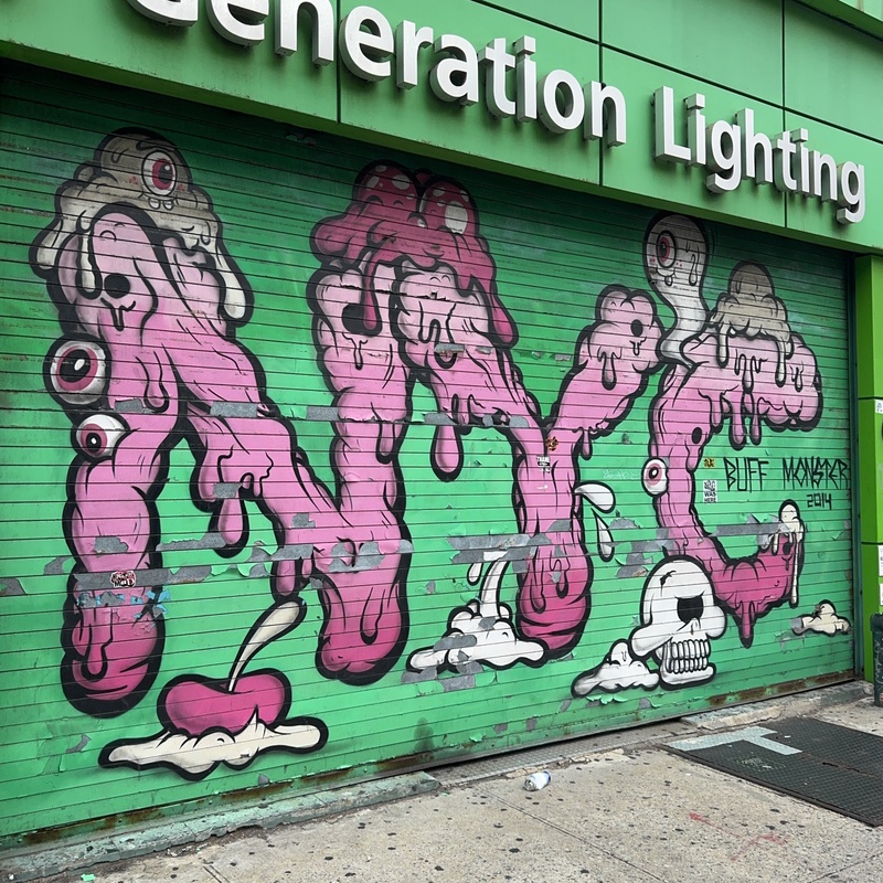 mural in New York by artist Buff Monster.
