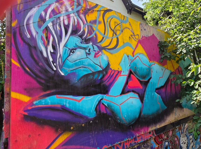 mural in Hamilton by artist unknown.