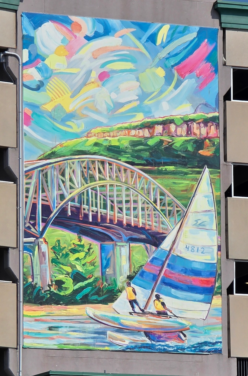 mural in Burlington by artist unknown.
