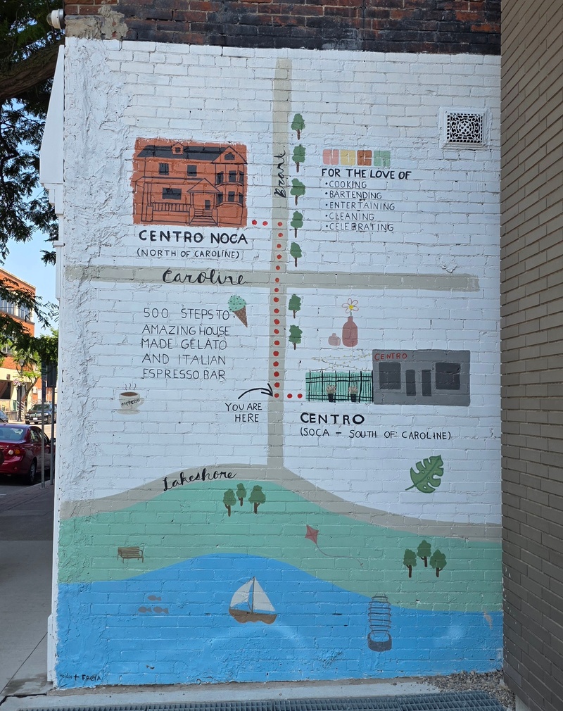 mural in Burlington by artist unknown.