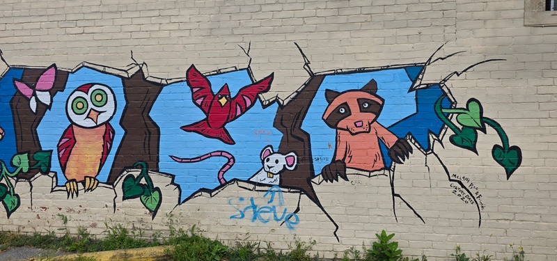 mural in St. Catharines by artist unknown.