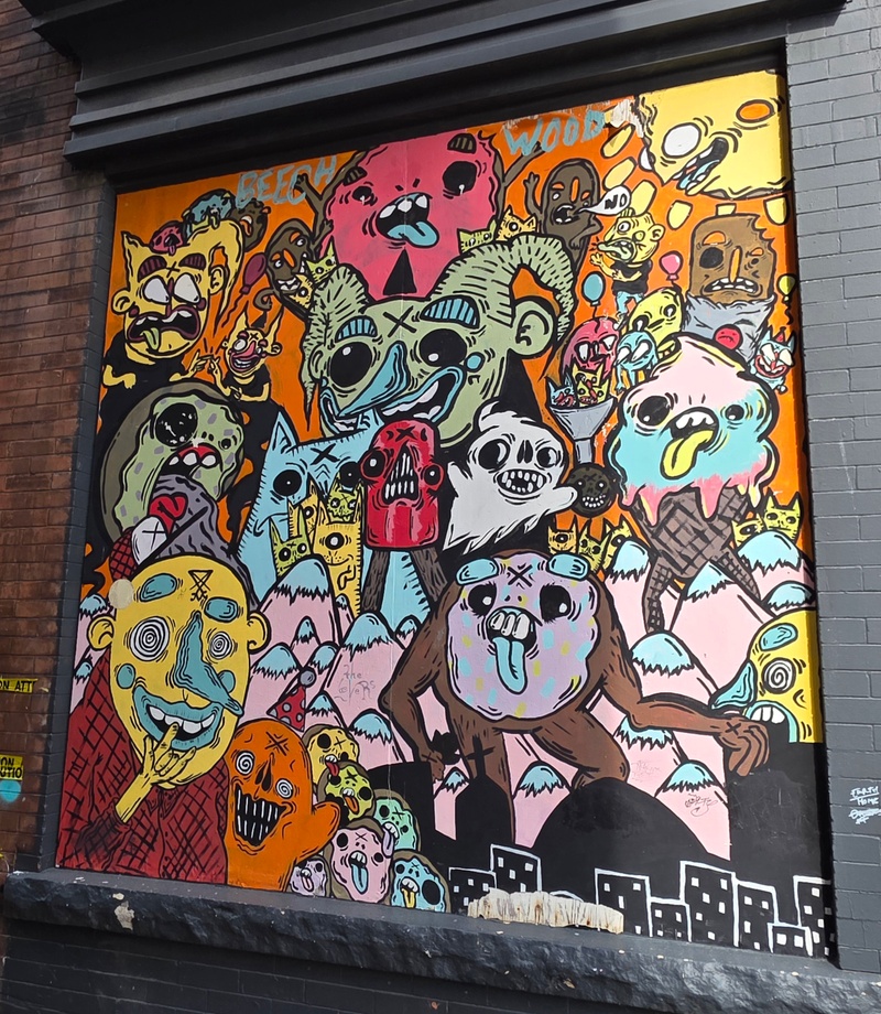 mural in St. Catharines by artist unknown.
