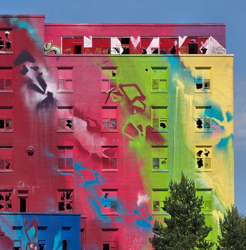 mural in Greater Sudbury by artist unknown.