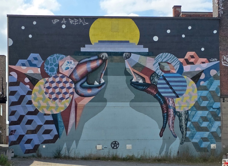 mural in Greater Sudbury by artist unknown.