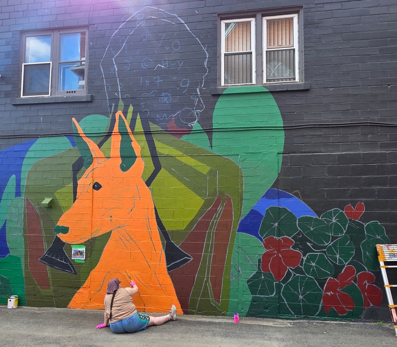 mural in Greater Sudbury by artist unknown.
