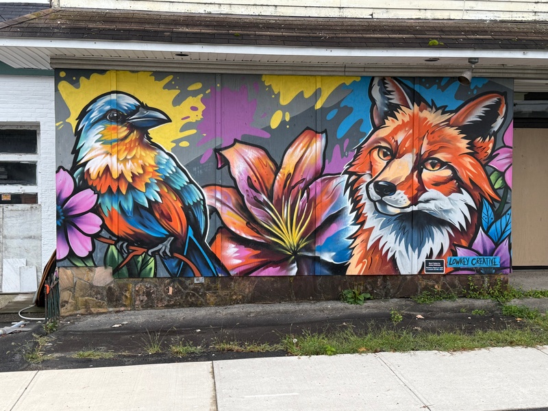 mural in Wurtsboro by artist unknown.