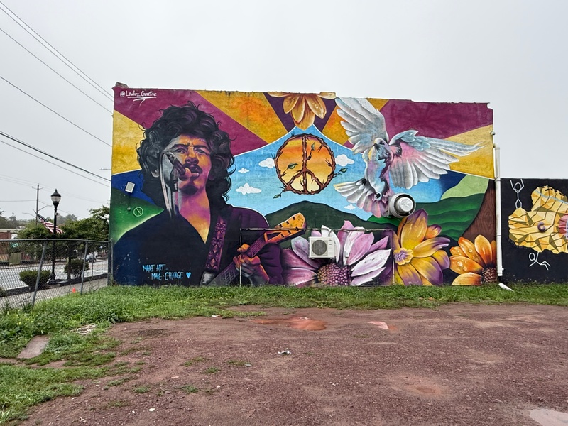 mural in Monticello by artist Joshua Noah.
