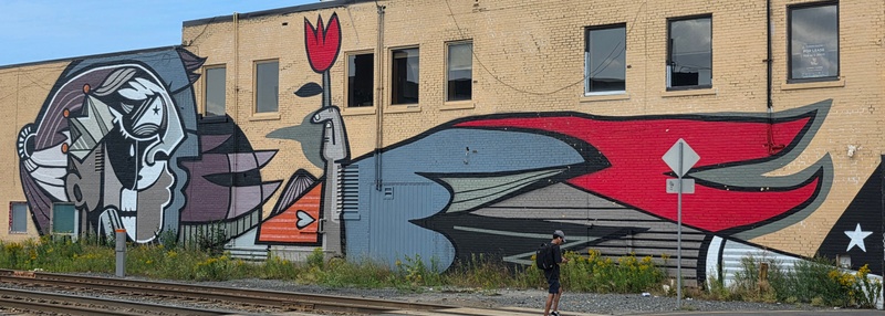 mural in Greater Sudbury by artist unknown.