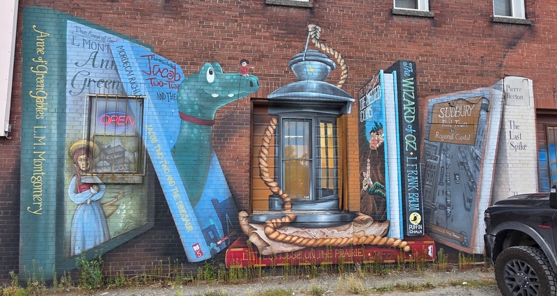 mural in Greater Sudbury by artist unknown.