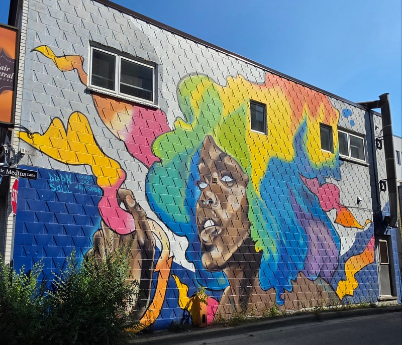 mural in Greater Sudbury by artist unknown.