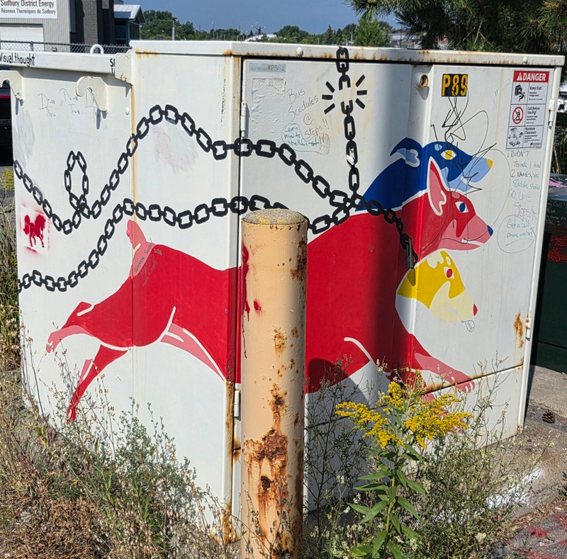 mural in Greater Sudbury by artist unknown.