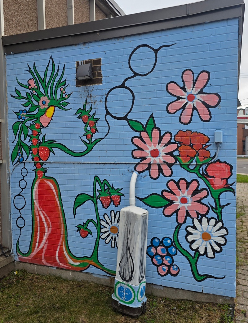 mural in Sault Ste. Marie by artist unknown.