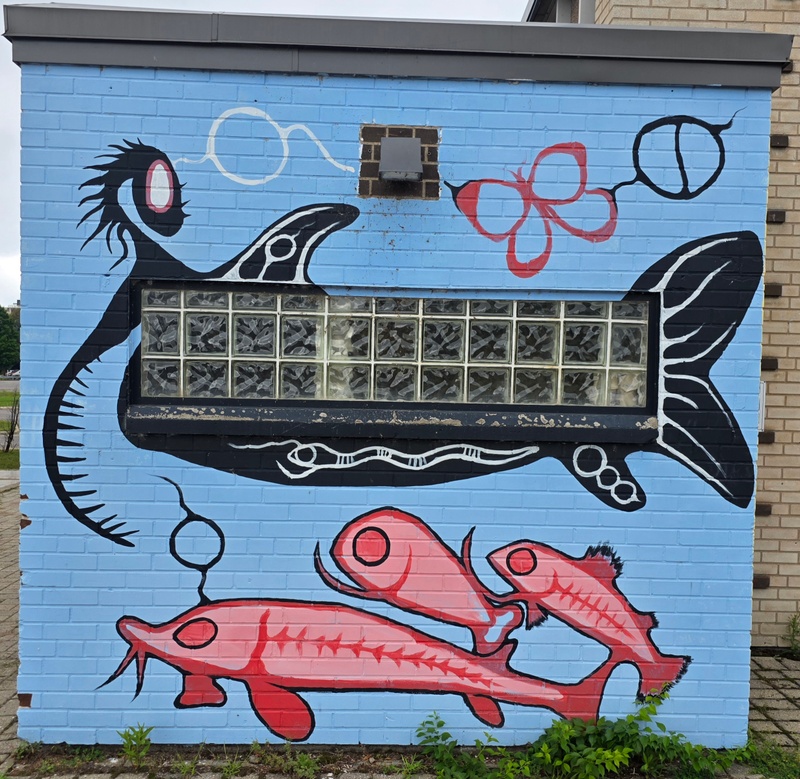 mural in Sault Ste. Marie by artist unknown.