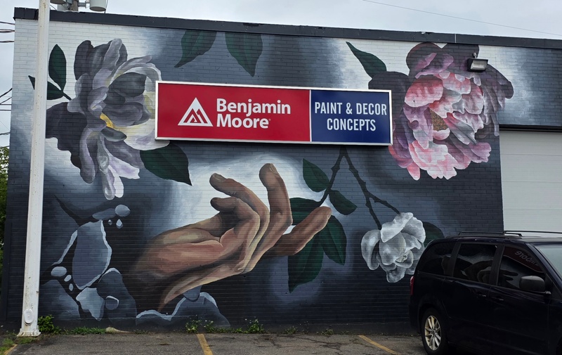 mural in Sault Ste. Marie by artist unknown.