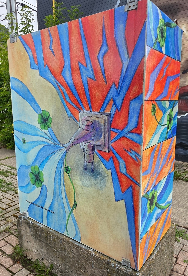 mural in Sault Ste. Marie by artist unknown.