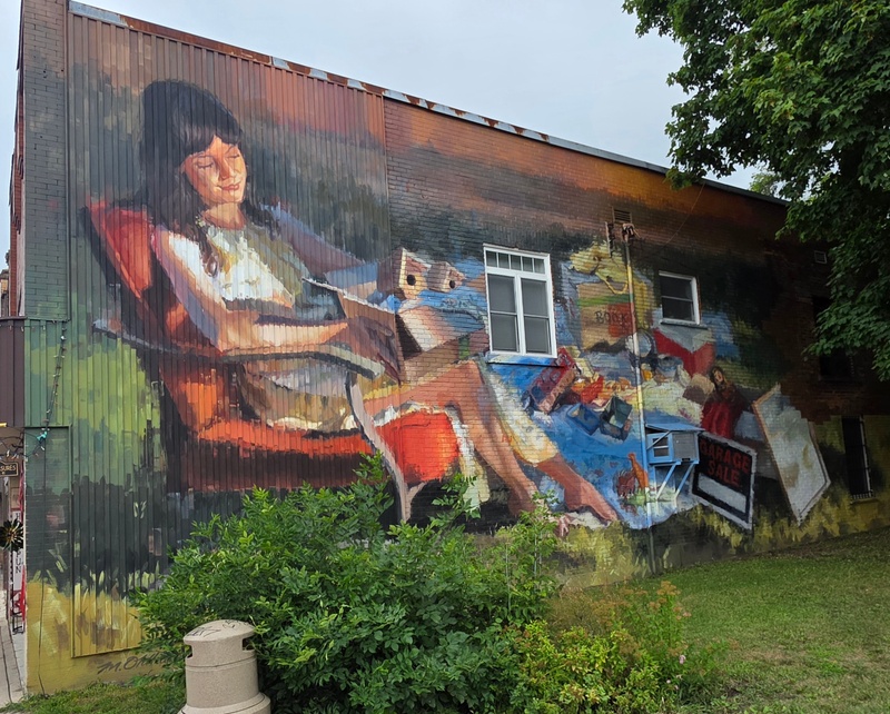 mural in Sault Ste. Marie by artist unknown.