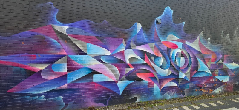 mural in Sault Ste. Marie by artist unknown.