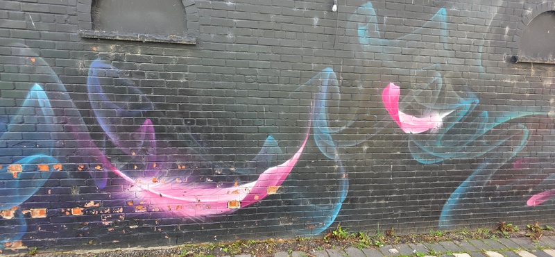 mural in Sault Ste. Marie by artist unknown.