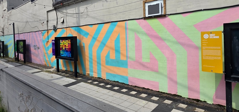 mural in Sault Ste. Marie by artist unknown.