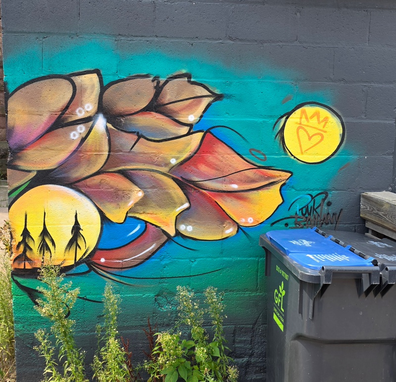 mural in Sault Ste. Marie by artist unknown.