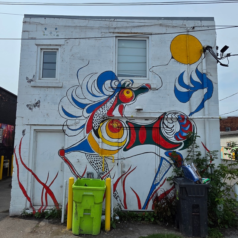 mural in Sault Ste. Marie by artist unknown.