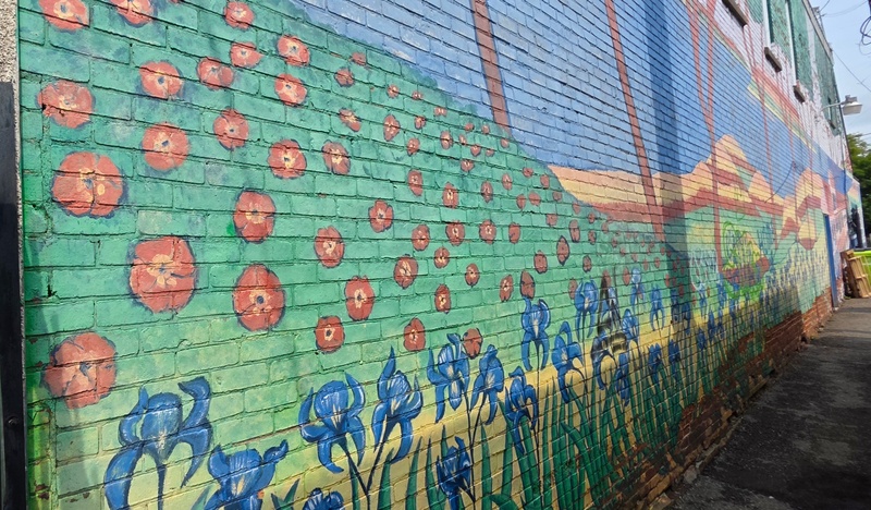 mural in Sault Ste. Marie by artist unknown.