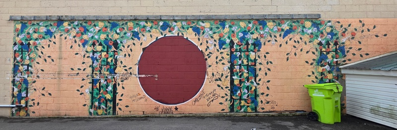 mural in Sault Ste. Marie by artist unknown.