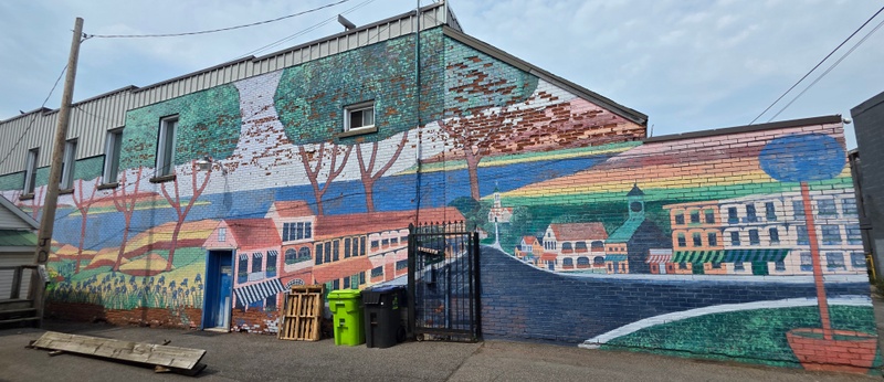 mural in Sault Ste. Marie by artist unknown.