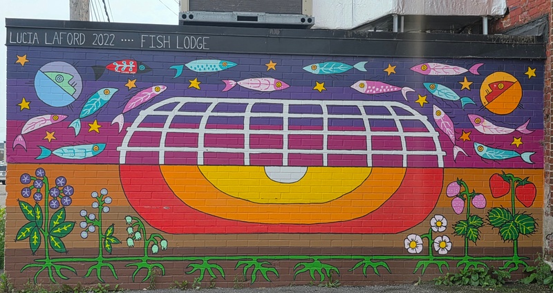 mural in Sault Ste. Marie by artist unknown.