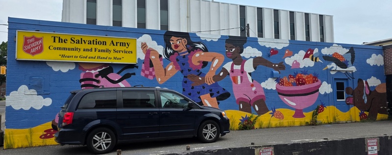 mural in Sault Ste. Marie by artist unknown.