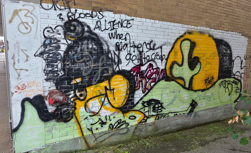 mural in Sault Ste. Marie by artist unknown.