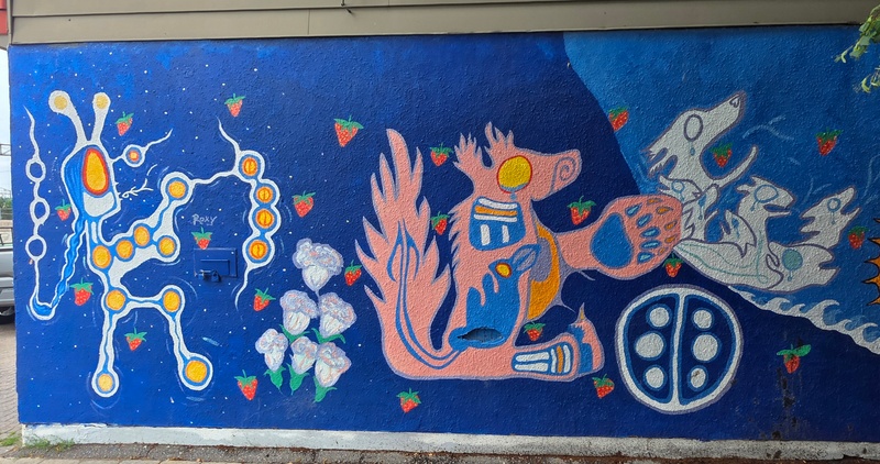 mural in Sault Ste. Marie by artist unknown.