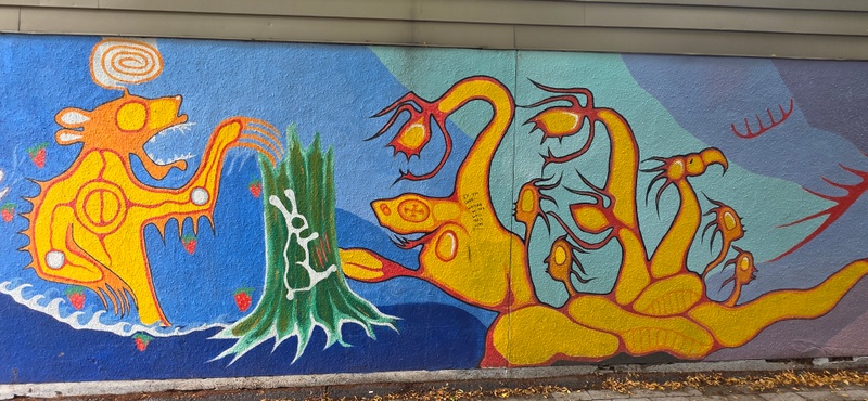 mural in Sault Ste. Marie by artist unknown.