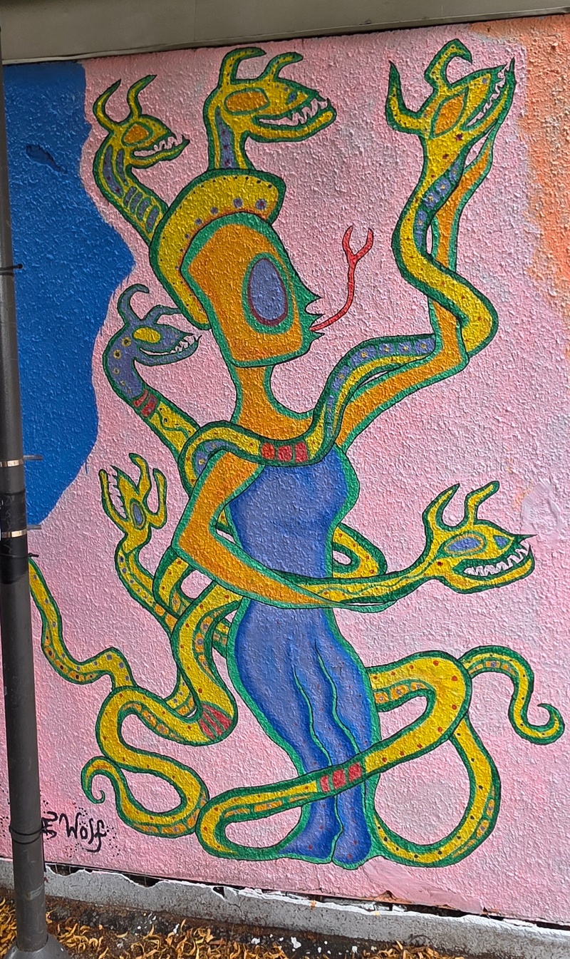 mural in Sault Ste. Marie by artist unknown.