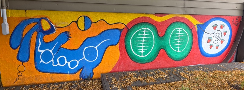 mural in Sault Ste. Marie by artist unknown.