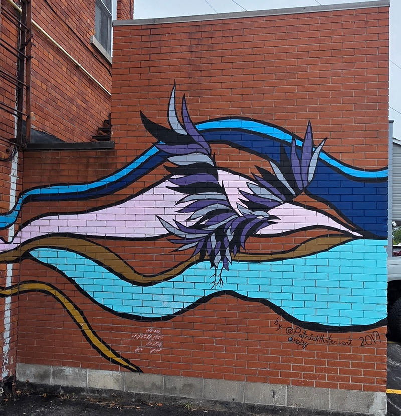 mural in Sault Ste. Marie by artist unknown.