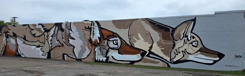 mural in Sault Ste. Marie by artist unknown.