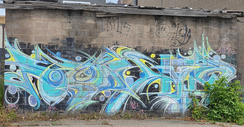 mural in Sault Ste. Marie by artist unknown.