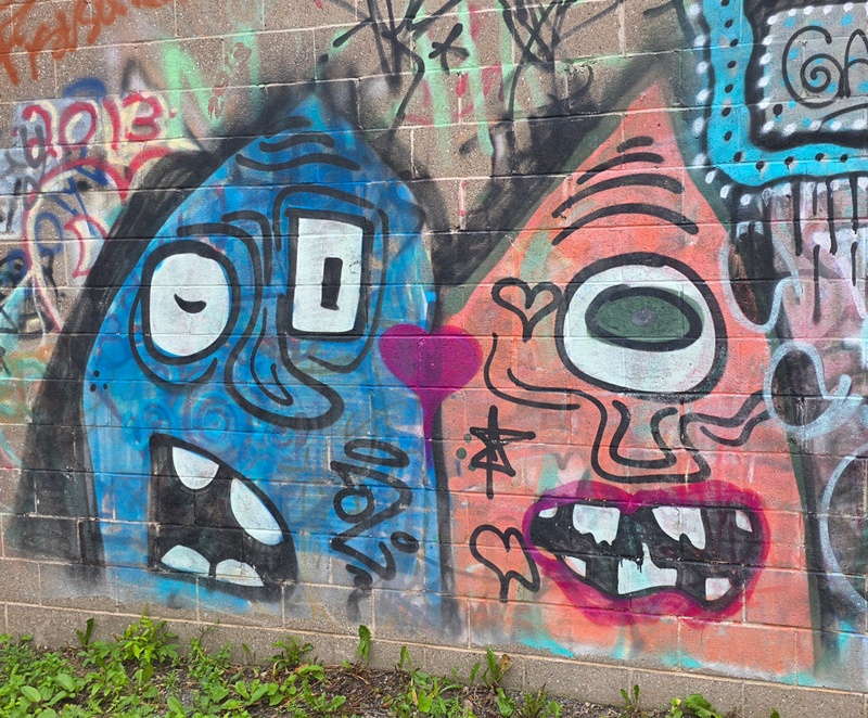 mural in Sault Ste. Marie by artist unknown.