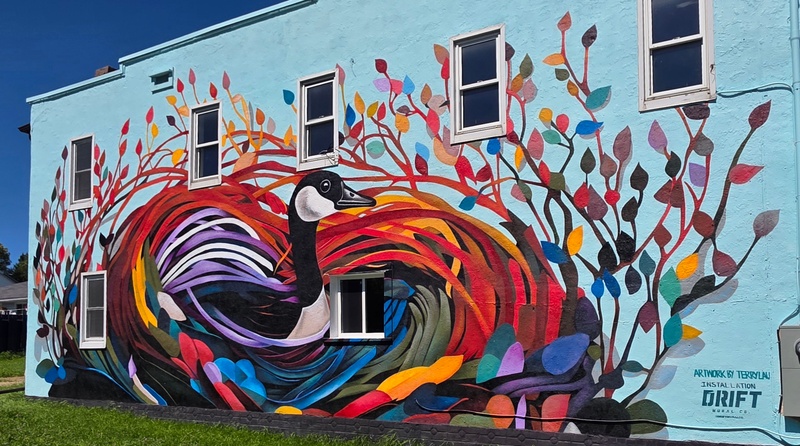 mural in Wawa by artist unknown.