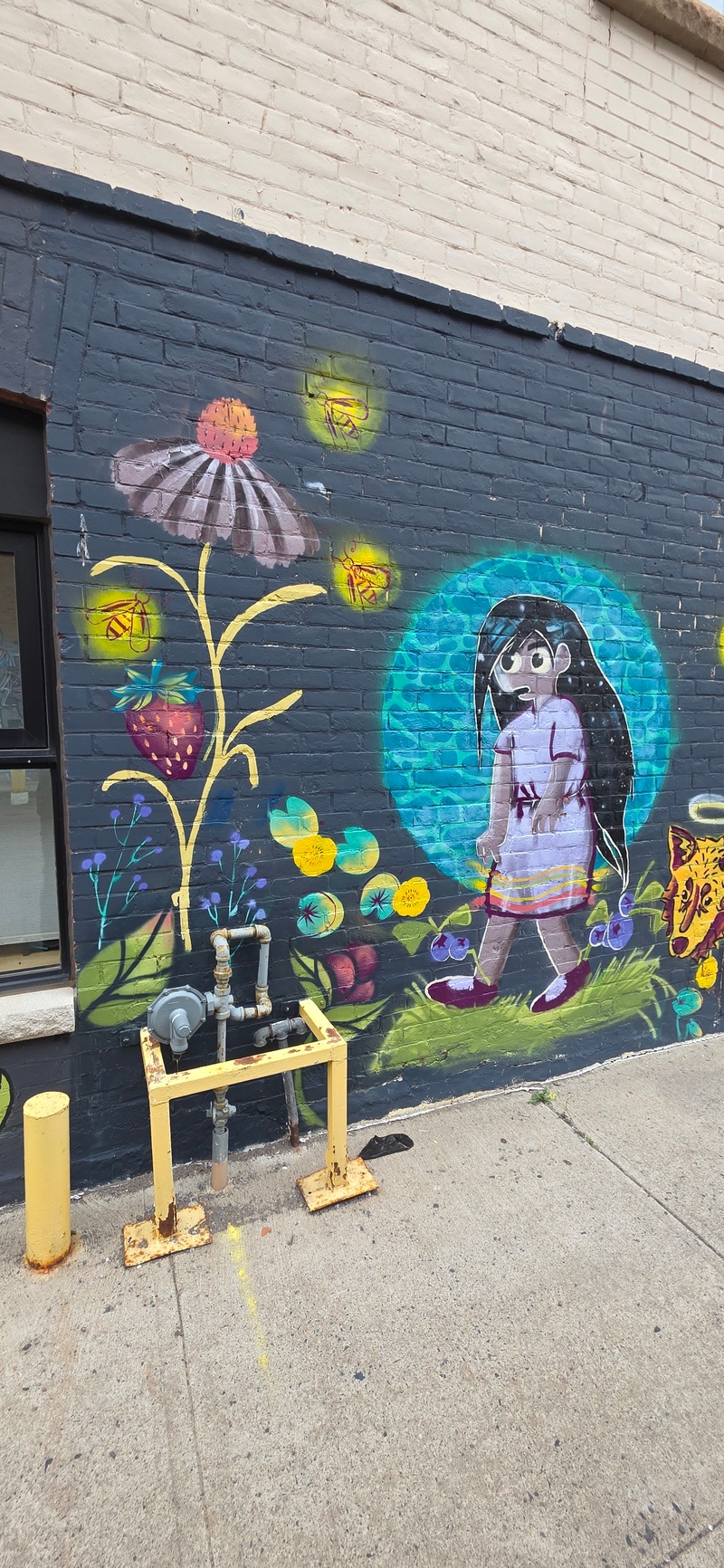 mural in Thunder Bay by artist unknown.