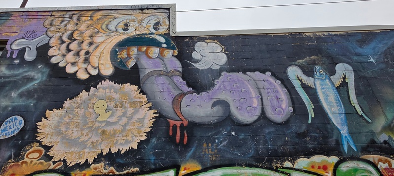 mural in Thunder Bay by artist unknown.