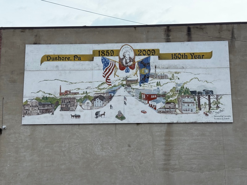 mural in Dushore by artist unknown.
