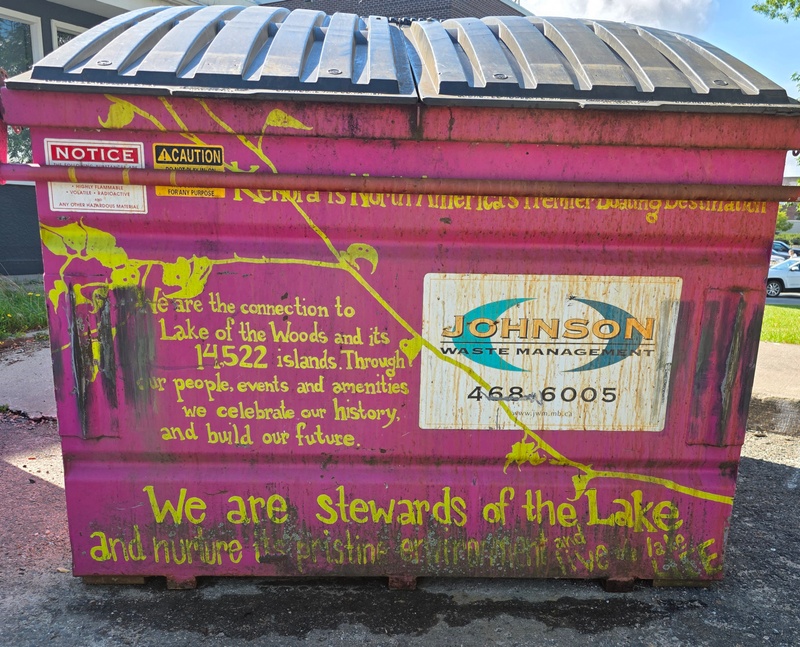 mural in Kenora by artist unknown.