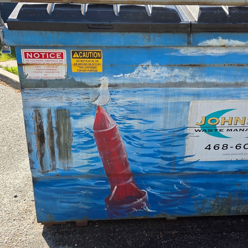 mural in Kenora by artist unknown.