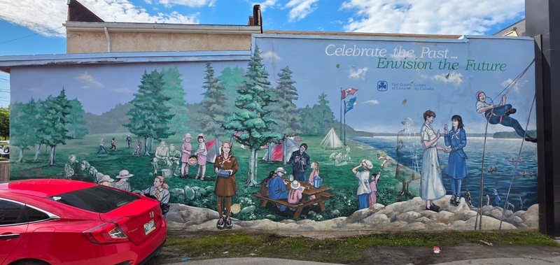mural in Kenora by artist unknown.