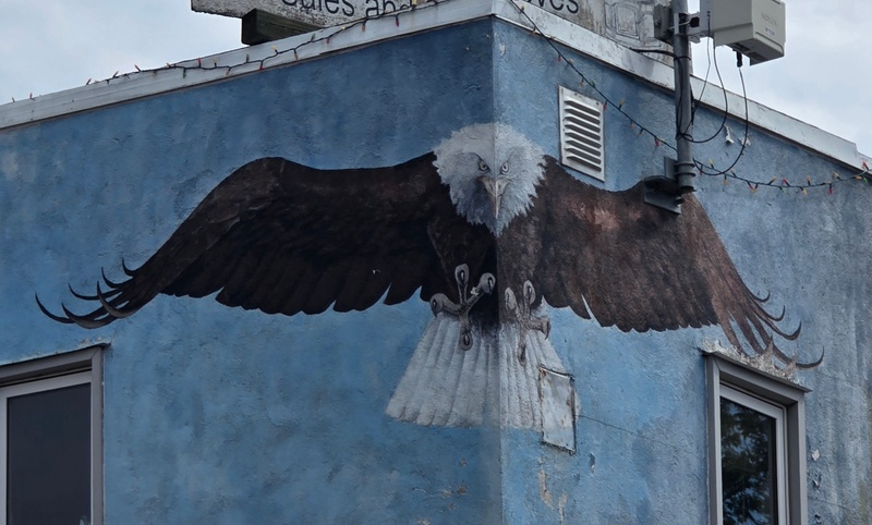 mural in Kenora by artist unknown.
