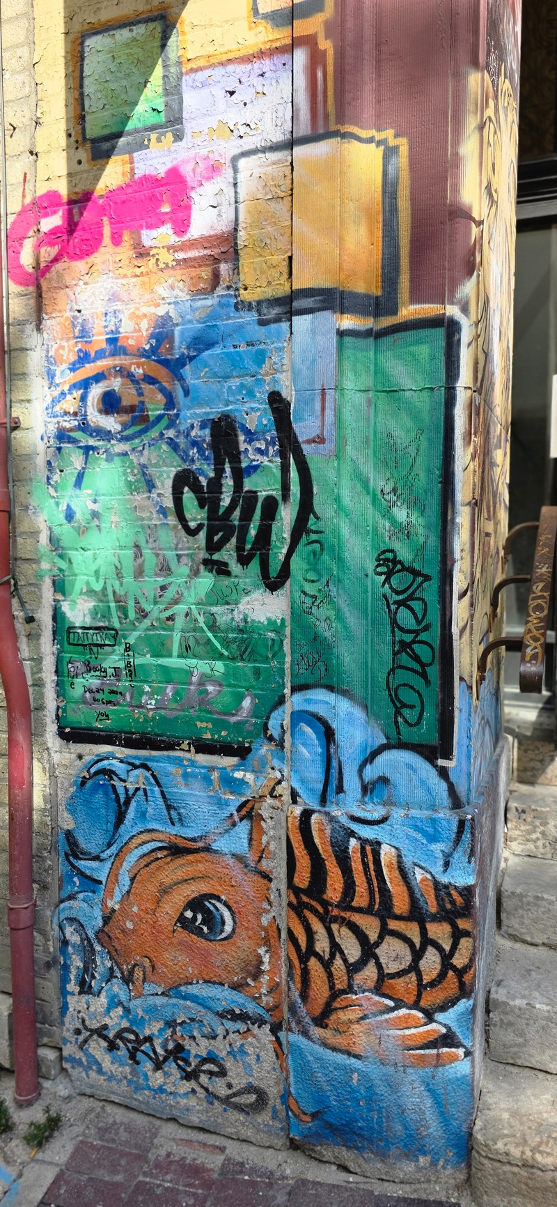 mural in Winnipeg by artist unknown.