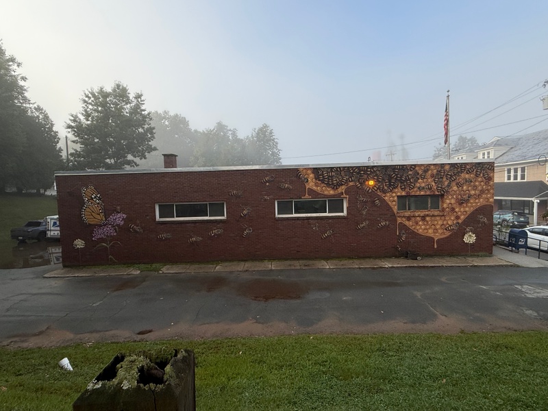 mural in Narrowsburg by artist unknown.